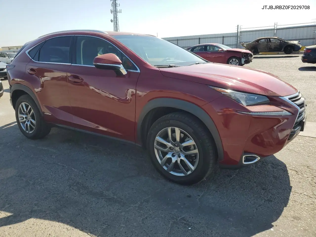 2015 Lexus Nx 300H VIN: JTJBJRBZ0F2029708 Lot: 61875485