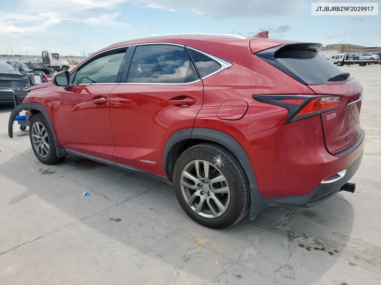2015 Lexus Nx 300H VIN: JTJBJRBZ9F2029917 Lot: 62404055