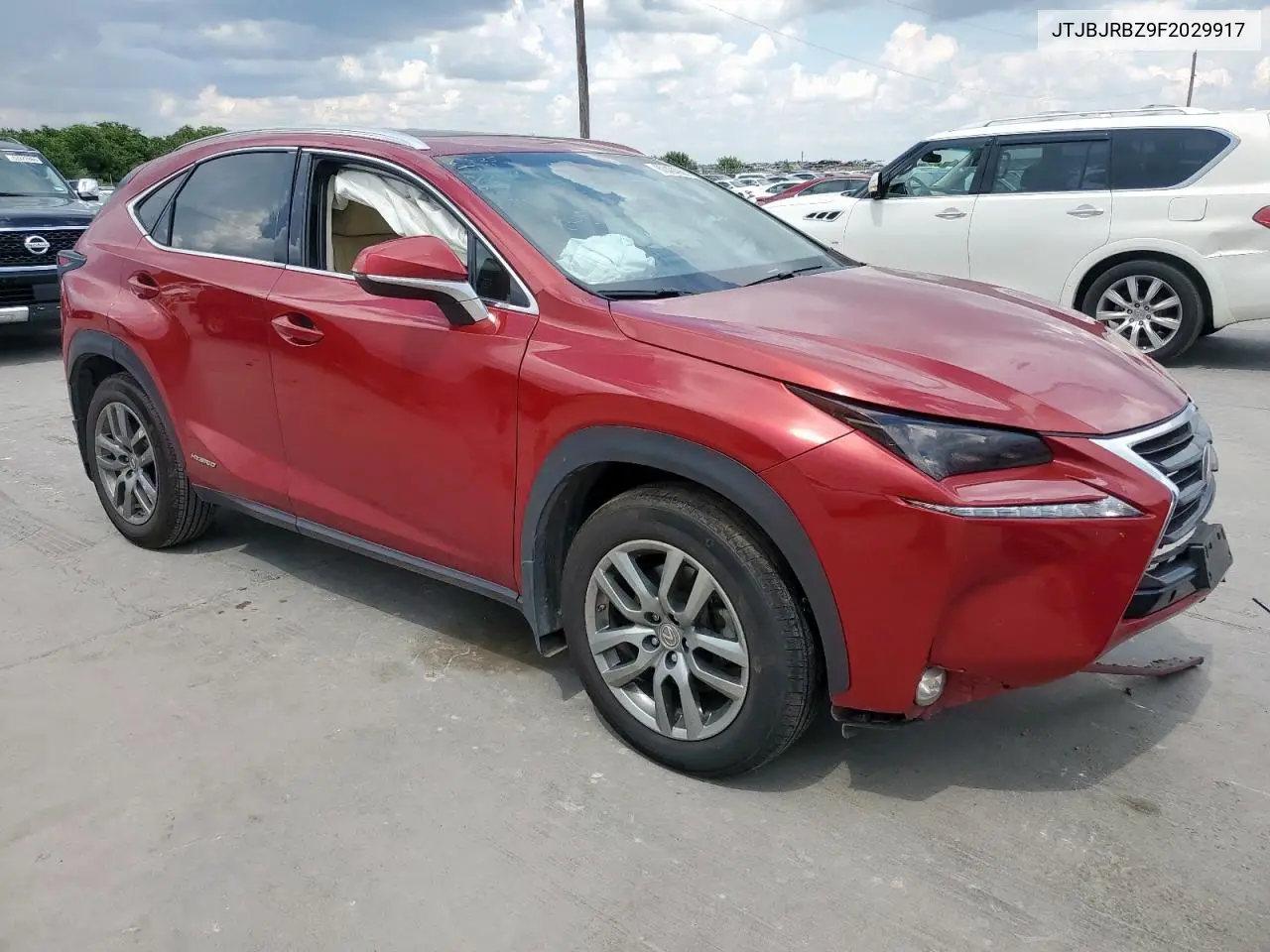 2015 Lexus Nx 300H VIN: JTJBJRBZ9F2029917 Lot: 62404055