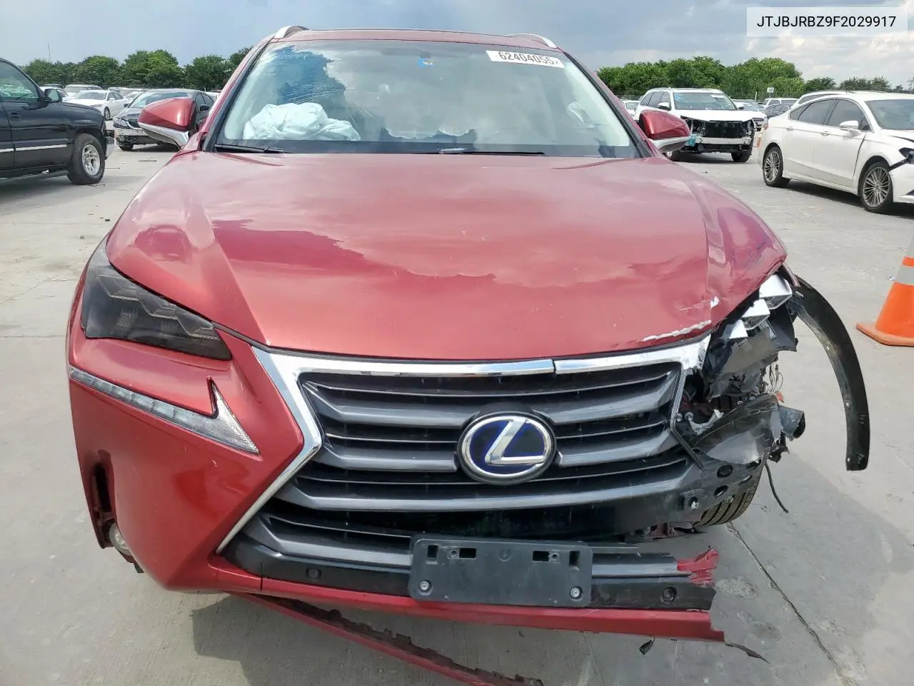2015 Lexus Nx 300H VIN: JTJBJRBZ9F2029917 Lot: 62404055