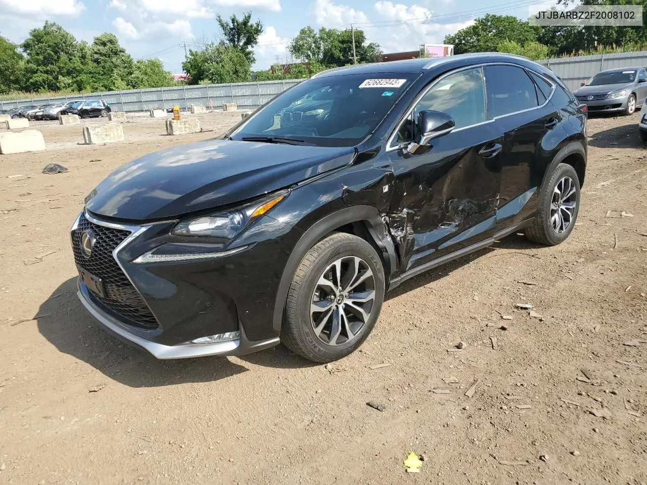 2015 Lexus Nx 200T VIN: JTJBARBZ2F2008102 Lot: 62682945