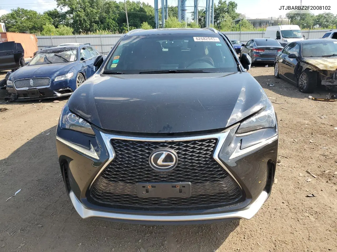 2015 Lexus Nx 200T VIN: JTJBARBZ2F2008102 Lot: 62682945