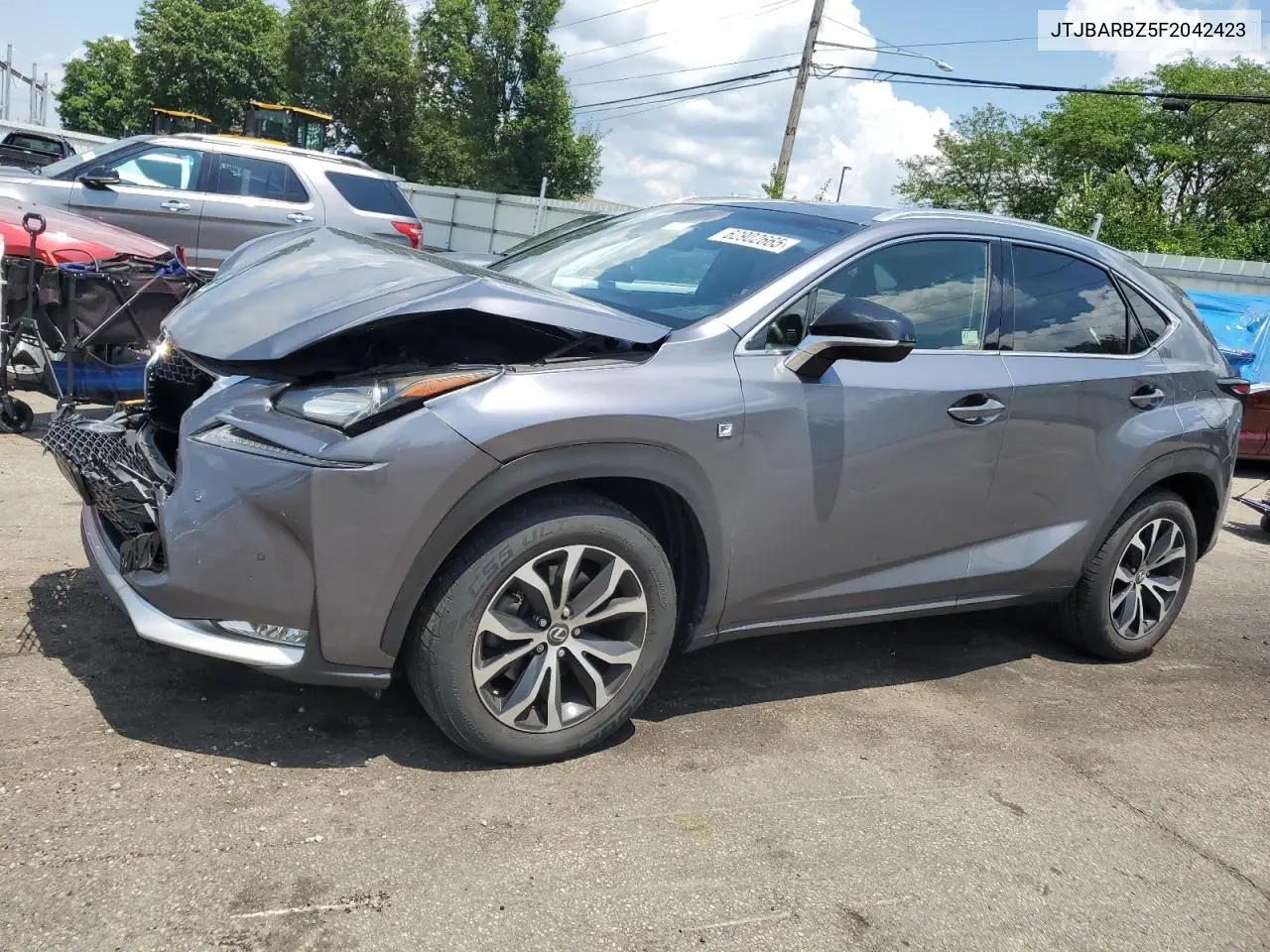 2015 Lexus Nx 200T VIN: JTJBARBZ5F2042423 Lot: 62902665