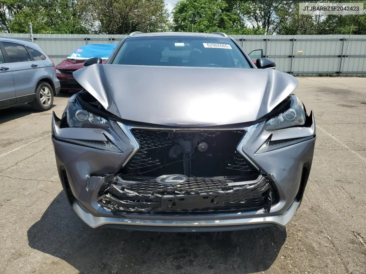2015 Lexus Nx 200T VIN: JTJBARBZ5F2042423 Lot: 62902665