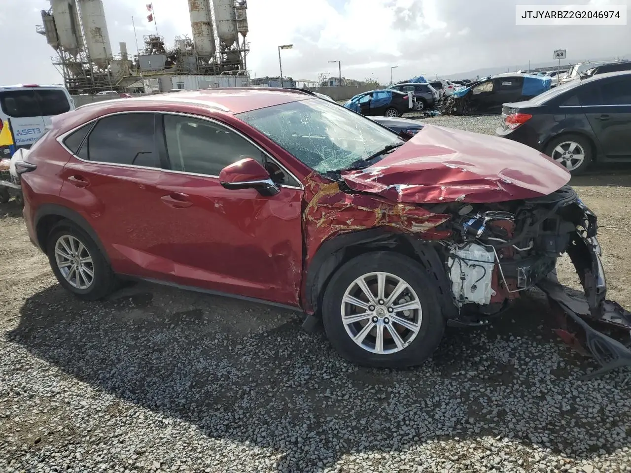 2016 Lexus Nx 200T Base VIN: JTJYARBZ2G2046974 Lot: 47129495