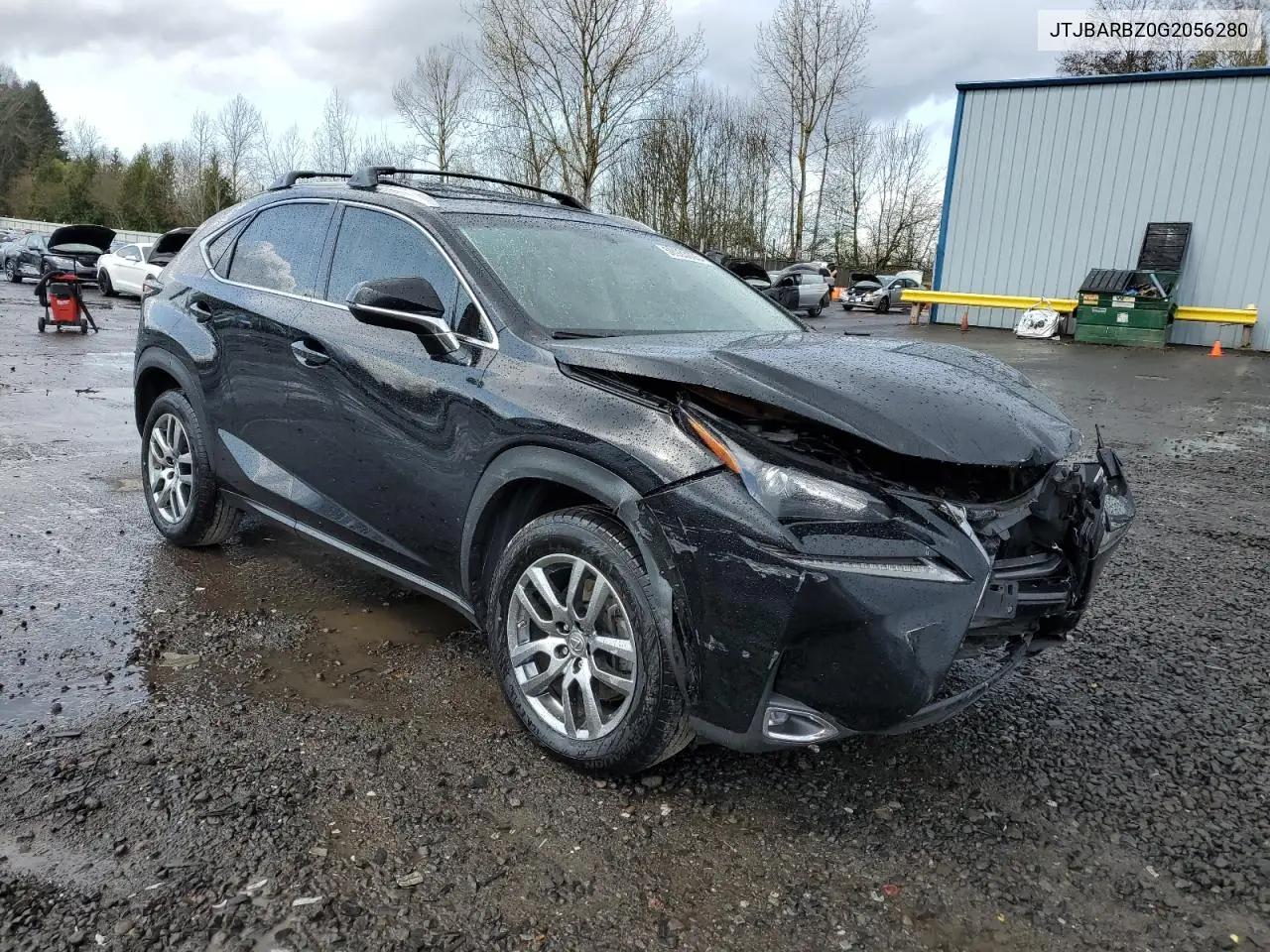 2016 Lexus Nx 200T Base VIN: JTJBARBZ0G2056280 Lot: 50933005