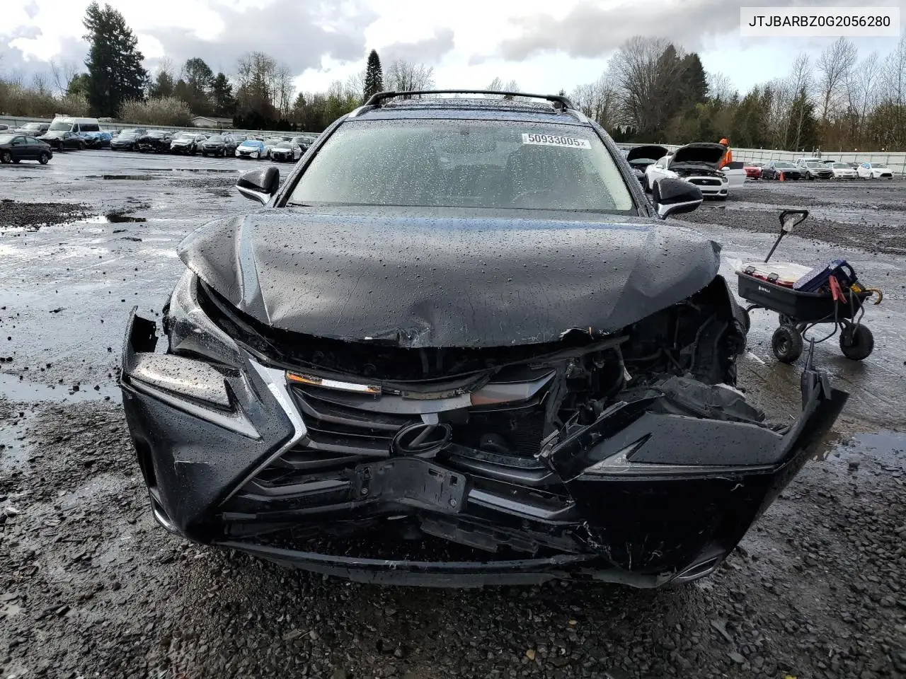 2016 Lexus Nx 200T Base VIN: JTJBARBZ0G2056280 Lot: 50933005