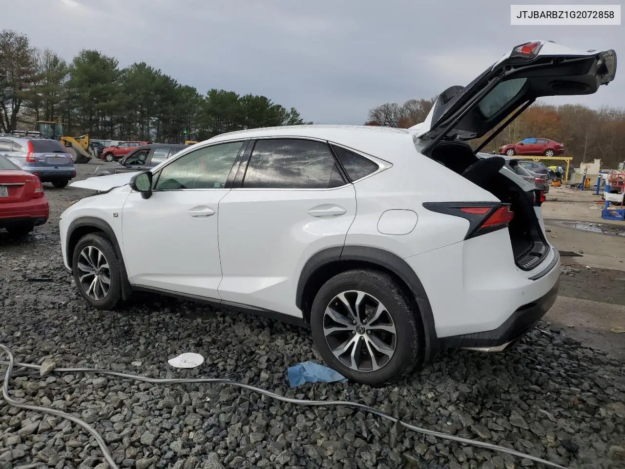 2016 Lexus Nx 200T Base VIN: JTJBARBZ1G2072858 Lot: 53085945