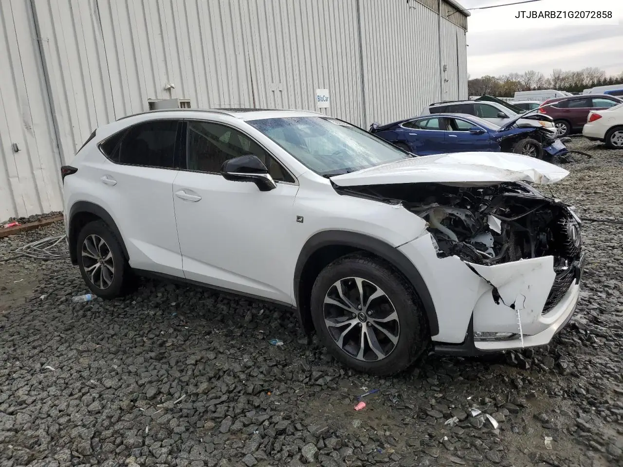 2016 Lexus Nx 200T Base VIN: JTJBARBZ1G2072858 Lot: 53085945