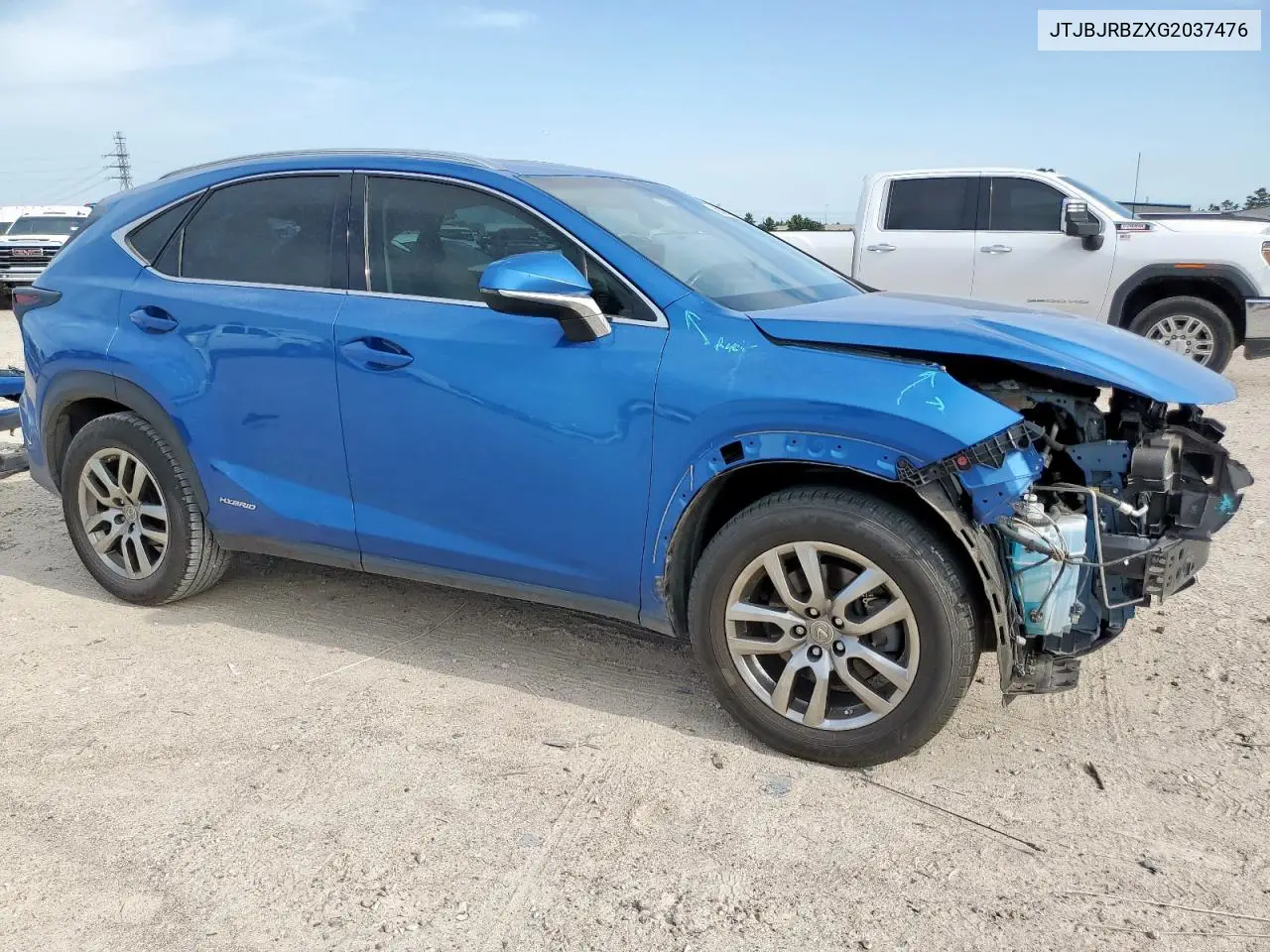 jtjbjrbzxg2037476 JTJBJRBZXG2037476 2016 Lexus Nx 300H