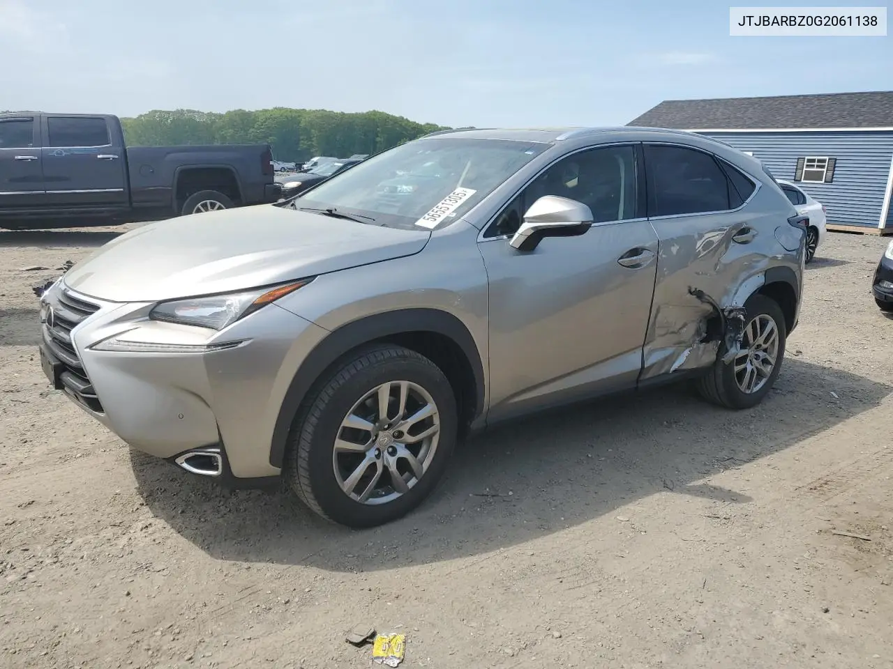 2016 Lexus Nx 200T Base VIN: JTJBARBZ0G2061138 Lot: 56551305