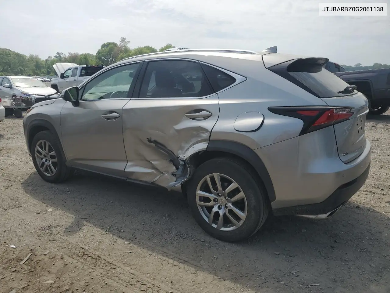 2016 Lexus Nx 200T Base VIN: JTJBARBZ0G2061138 Lot: 56551305