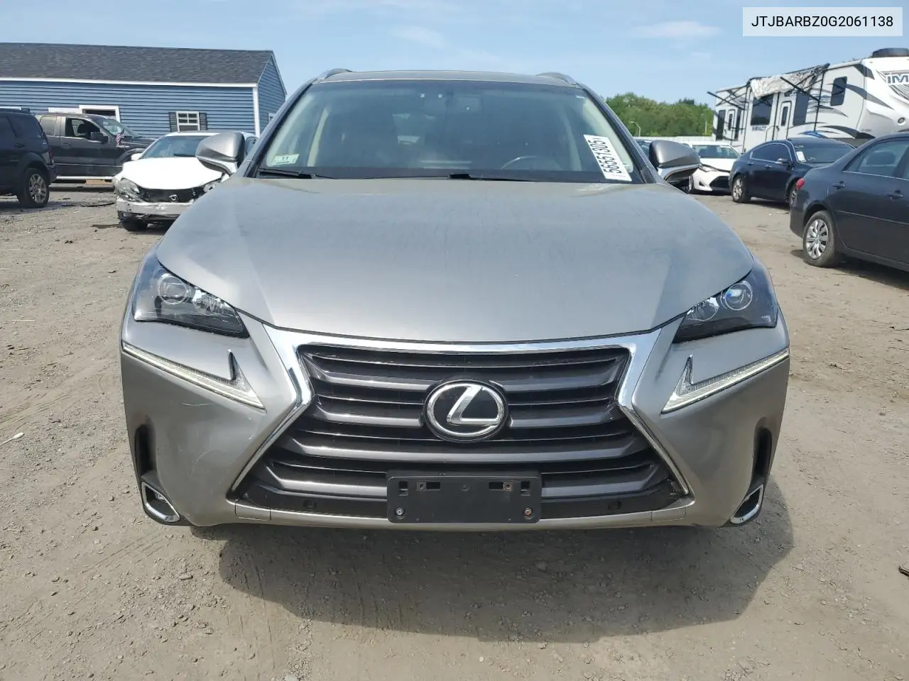 2016 Lexus Nx 200T Base VIN: JTJBARBZ0G2061138 Lot: 56551305