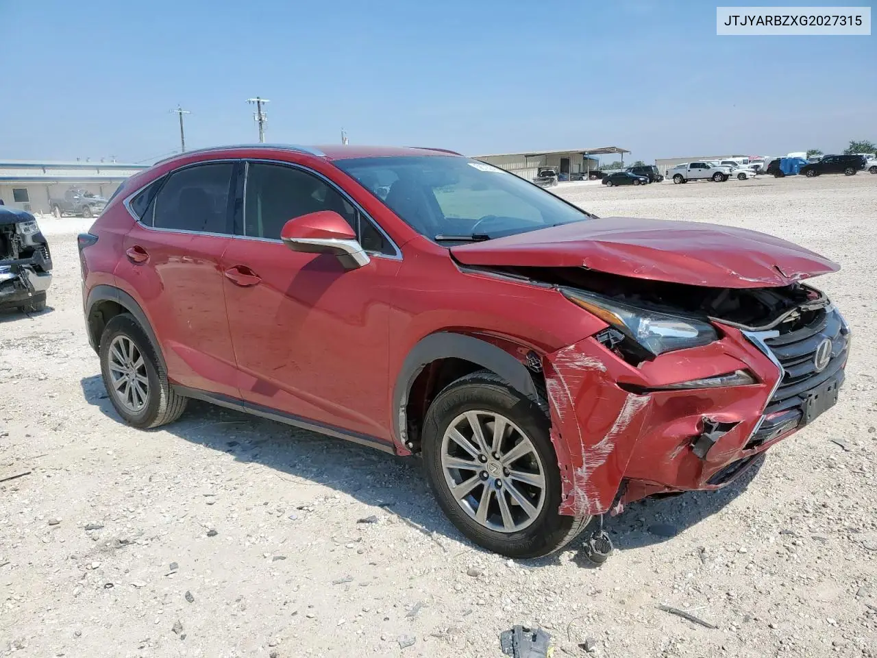 2016 Lexus Nx 200T Base VIN: JTJYARBZXG2027315 Lot: 56723645