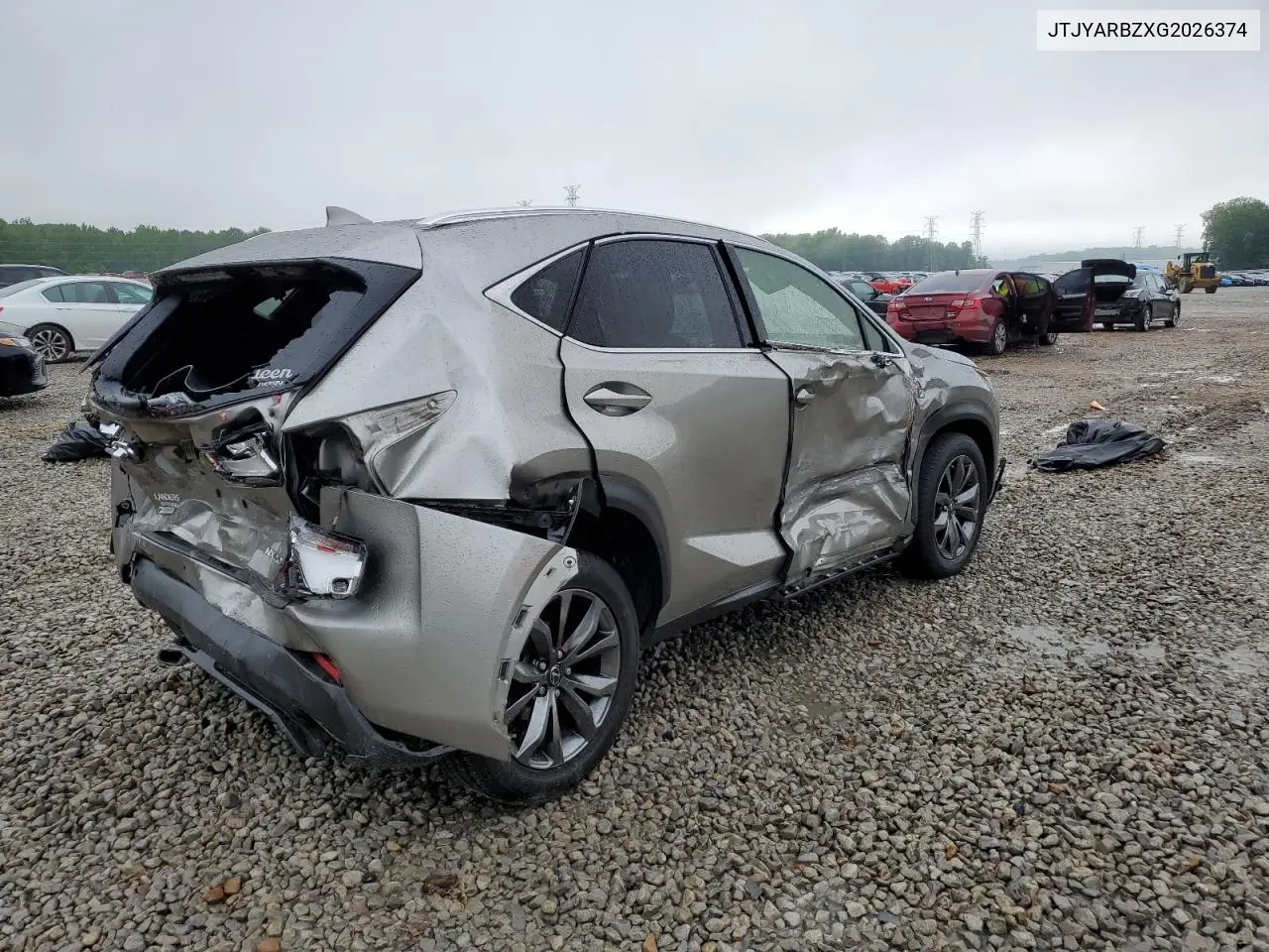 2016 Lexus Nx 200T Base VIN: JTJYARBZXG2026374 Lot: 56768335