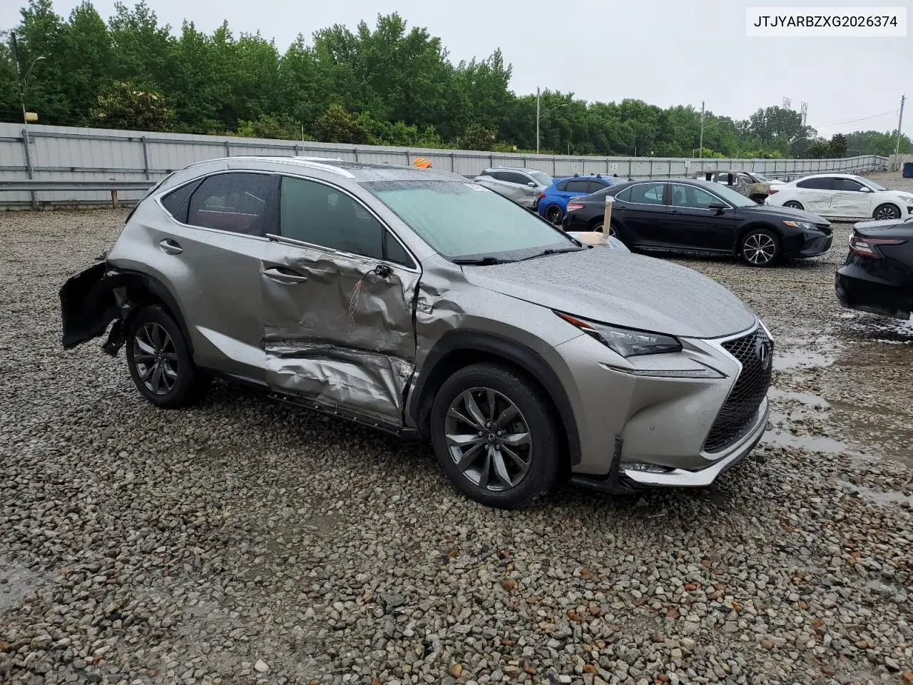 2016 Lexus Nx 200T Base VIN: JTJYARBZXG2026374 Lot: 56768335