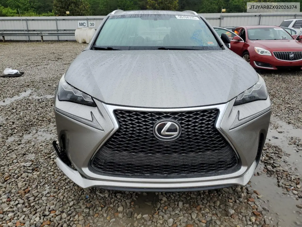 2016 Lexus Nx 200T Base VIN: JTJYARBZXG2026374 Lot: 56768335