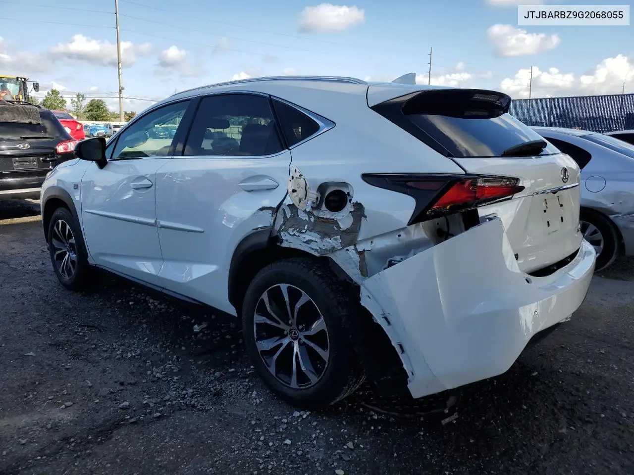 2016 Lexus Nx 200T Base VIN: JTJBARBZ9G2068055 Lot: 56783345