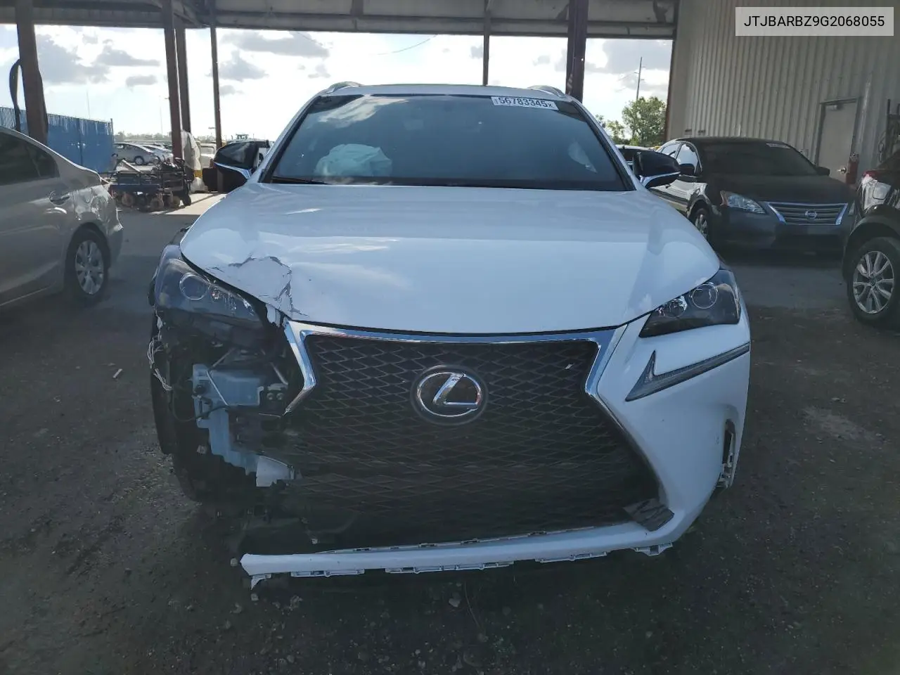 2016 Lexus Nx 200T Base VIN: JTJBARBZ9G2068055 Lot: 56783345