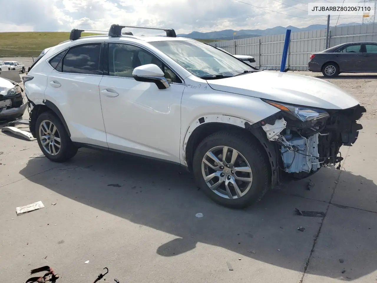 2016 Lexus Nx 200T Base VIN: JTJBARBZ8G2067110 Lot: 62025615
