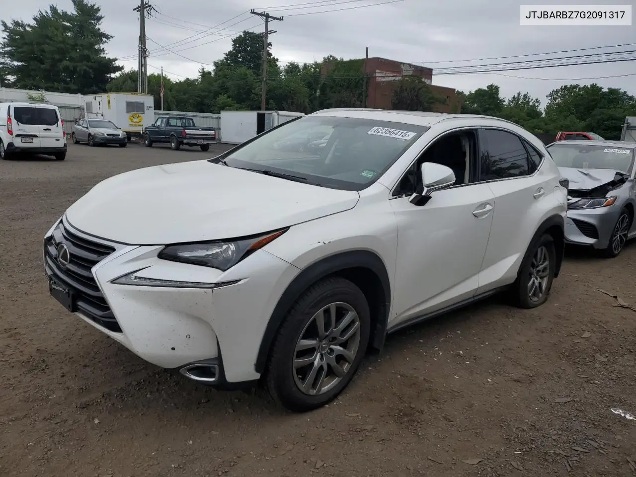 2016 Lexus Nx 200T Base VIN: JTJBARBZ7G2091317 Lot: 62356415