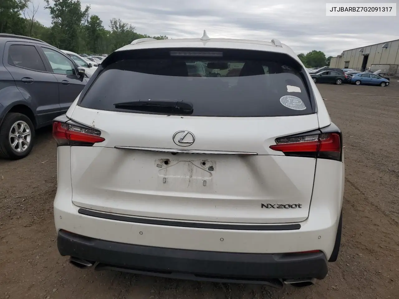 2016 Lexus Nx 200T Base VIN: JTJBARBZ7G2091317 Lot: 62356415