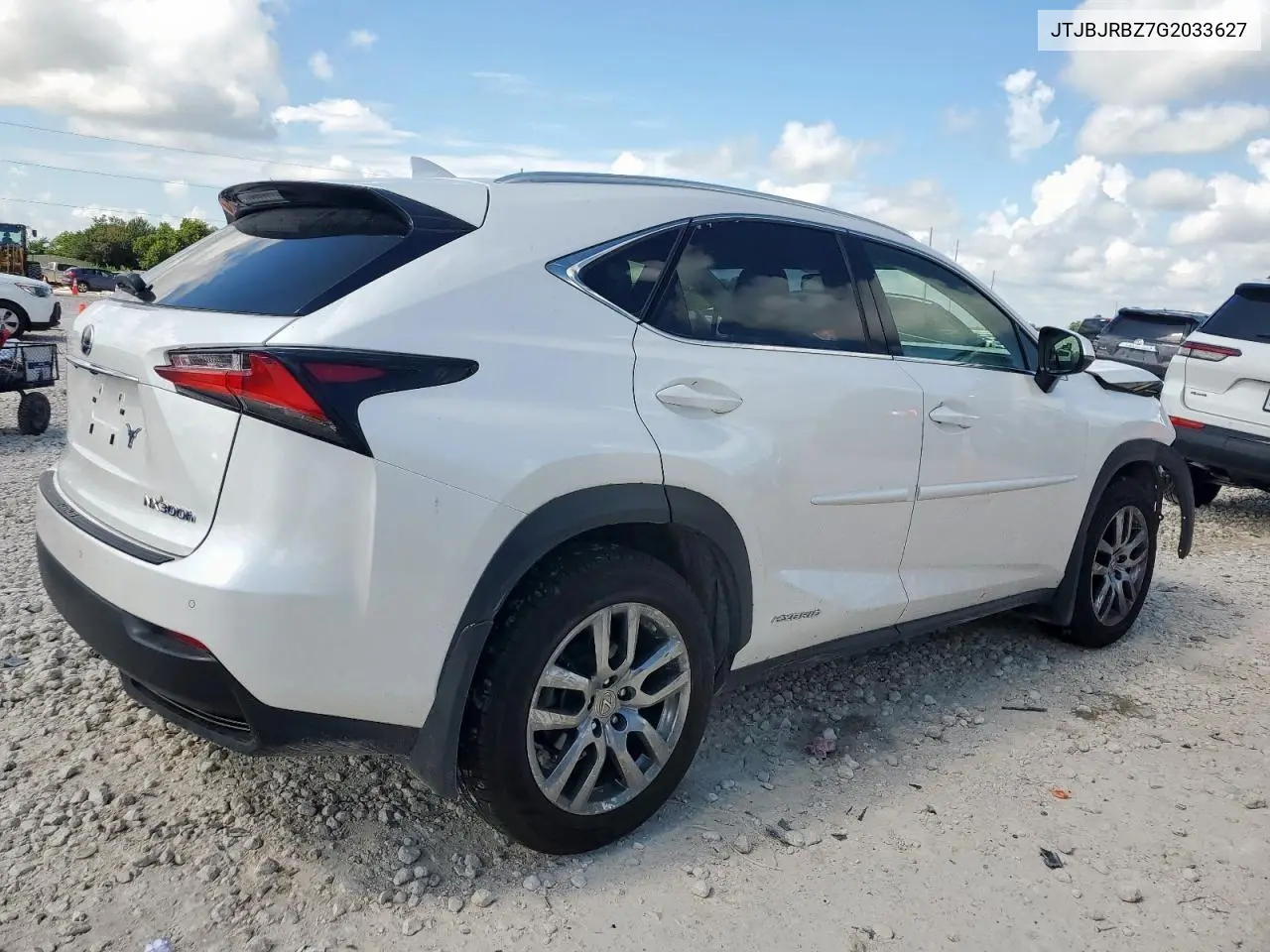 2016 Lexus Nx 300H VIN: JTJBJRBZ7G2033627 Lot: 62543645