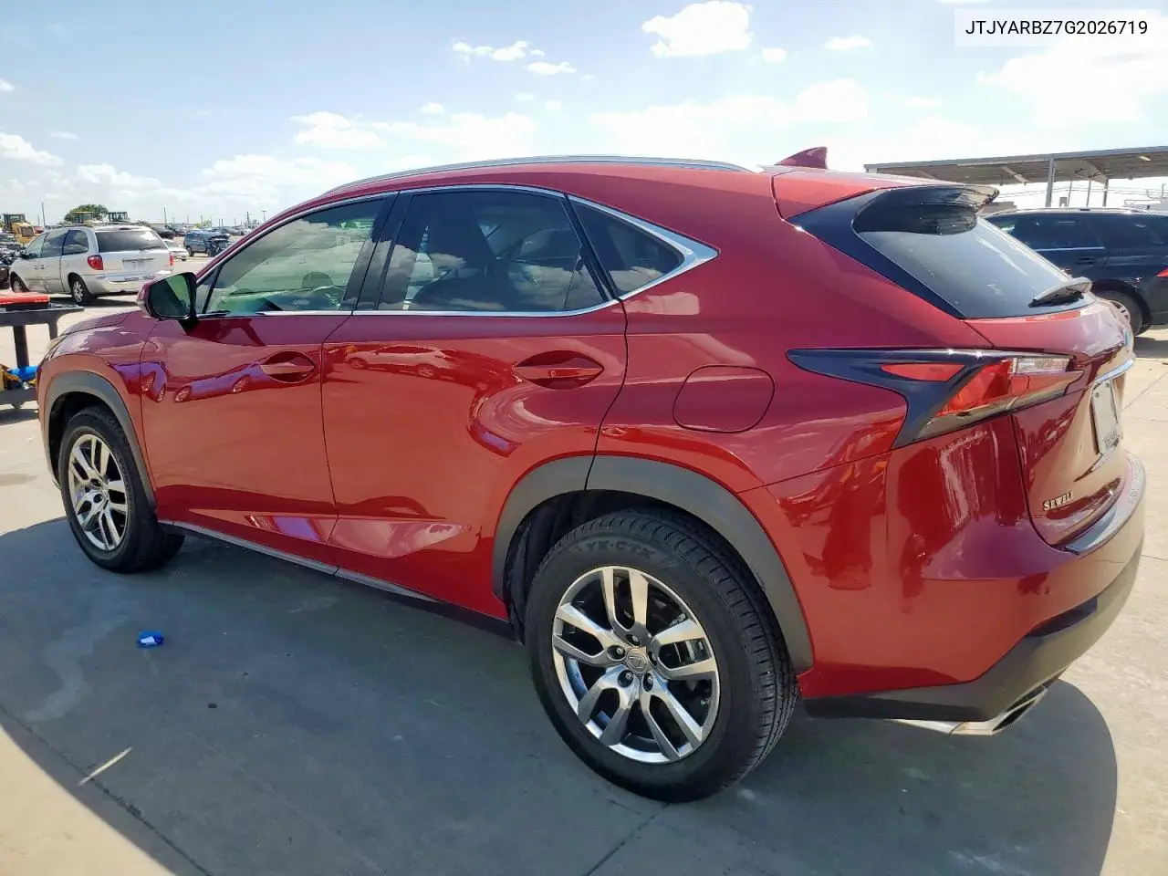 2016 Lexus Nx 200T Base VIN: JTJYARBZ7G2026719 Lot: 62584795