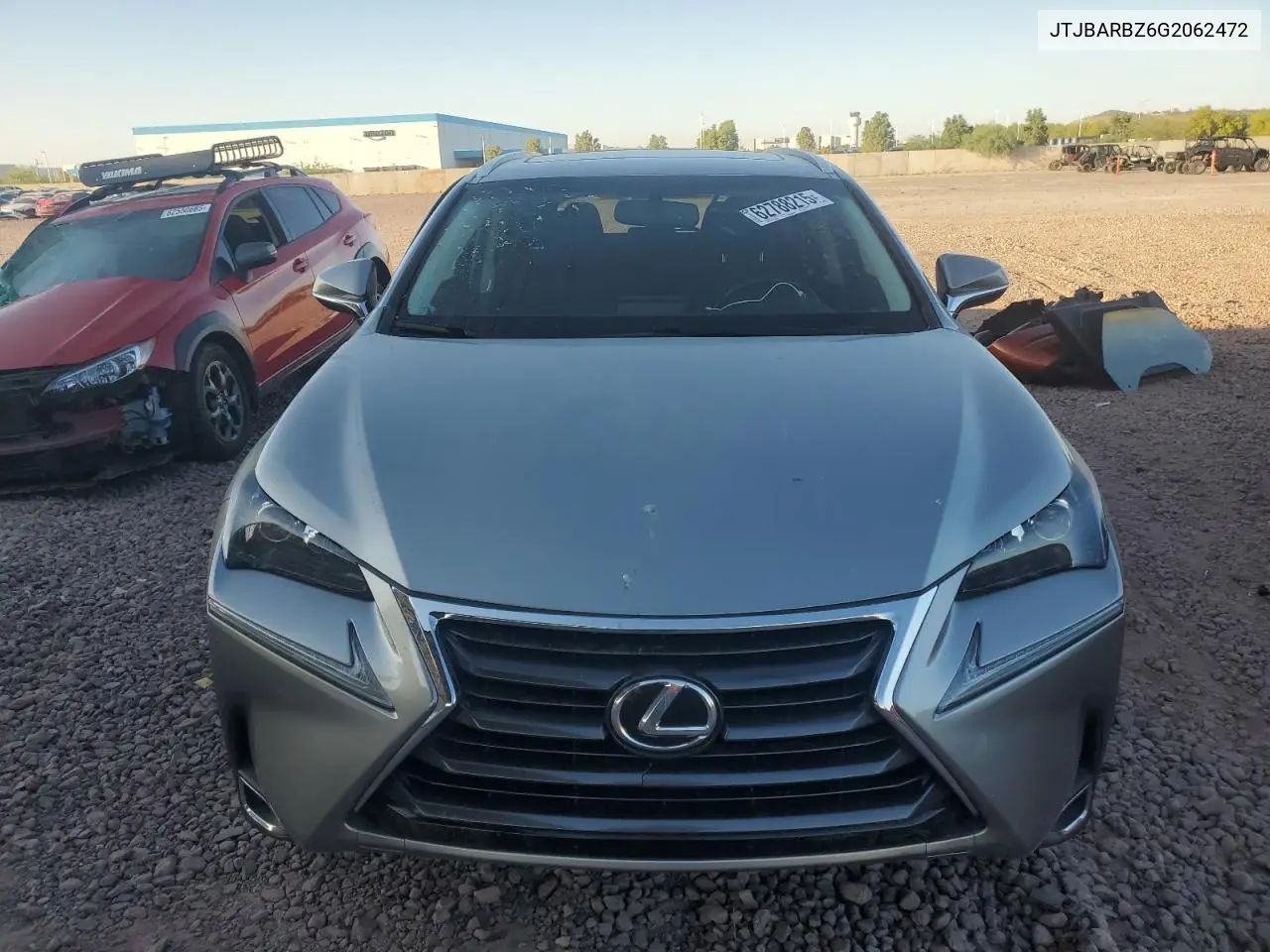 2016 Lexus Nx 200T Base VIN: JTJBARBZ6G2062472 Lot: 62788215