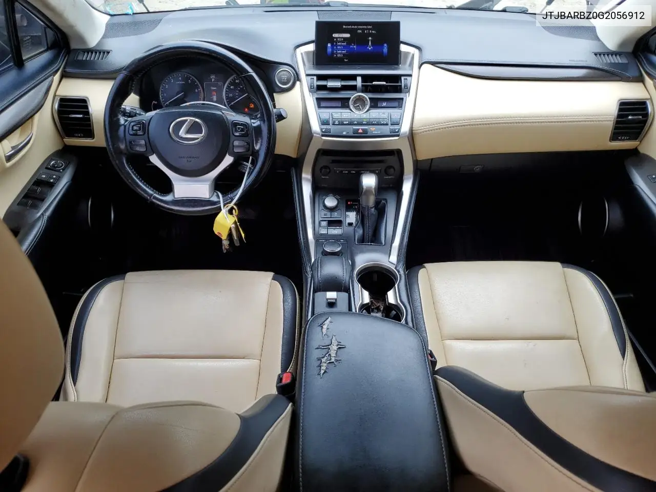 2016 Lexus Nx 200T Base VIN: JTJBARBZ0G2056912 Lot: 62844385