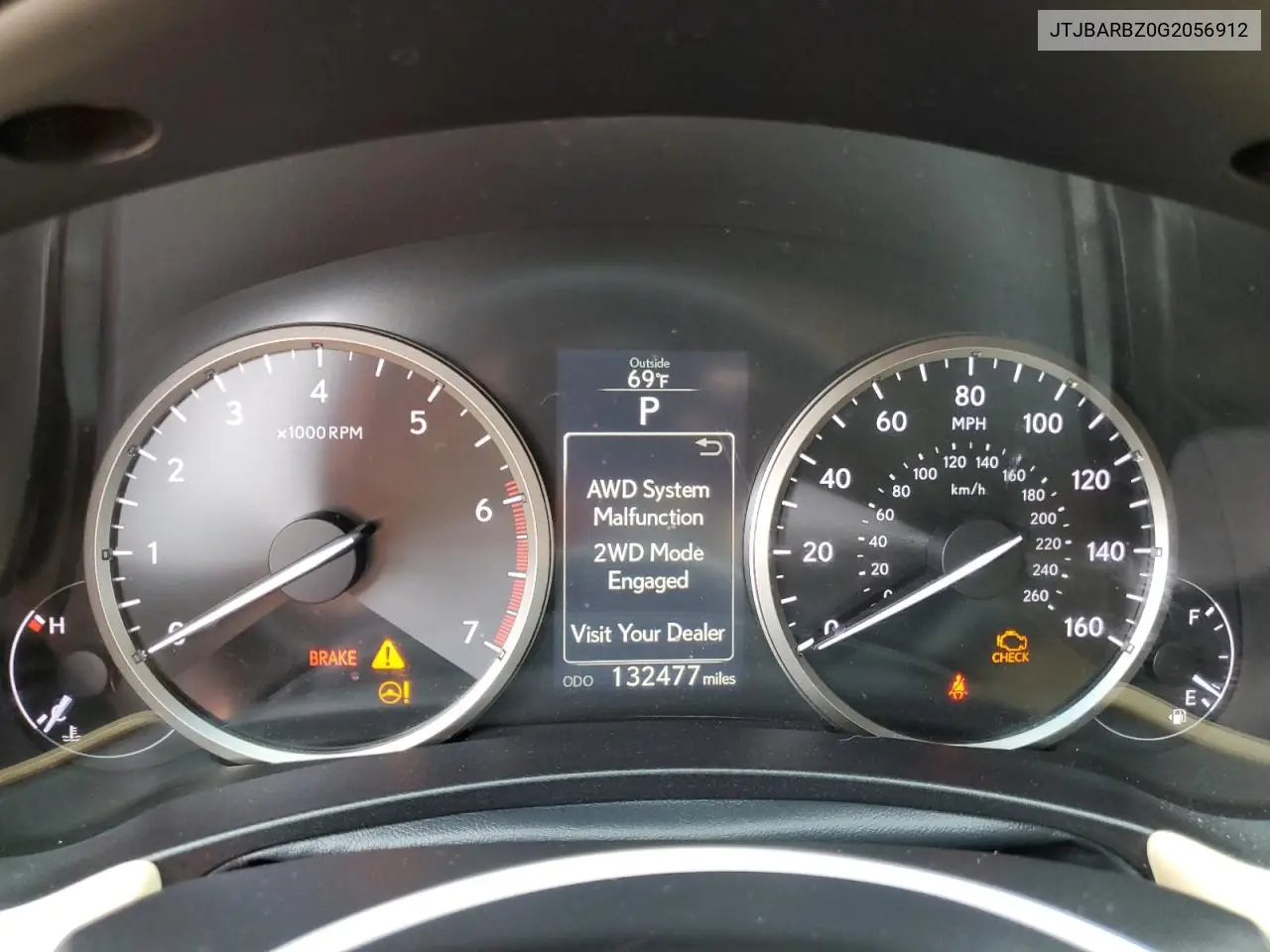 2016 Lexus Nx 200T Base VIN: JTJBARBZ0G2056912 Lot: 62844385