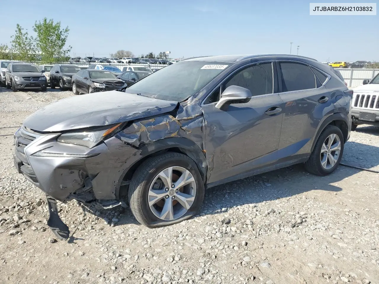 2017 Lexus Nx 200T Base VIN: JTJBARBZ6H2103832 Lot: 49637035