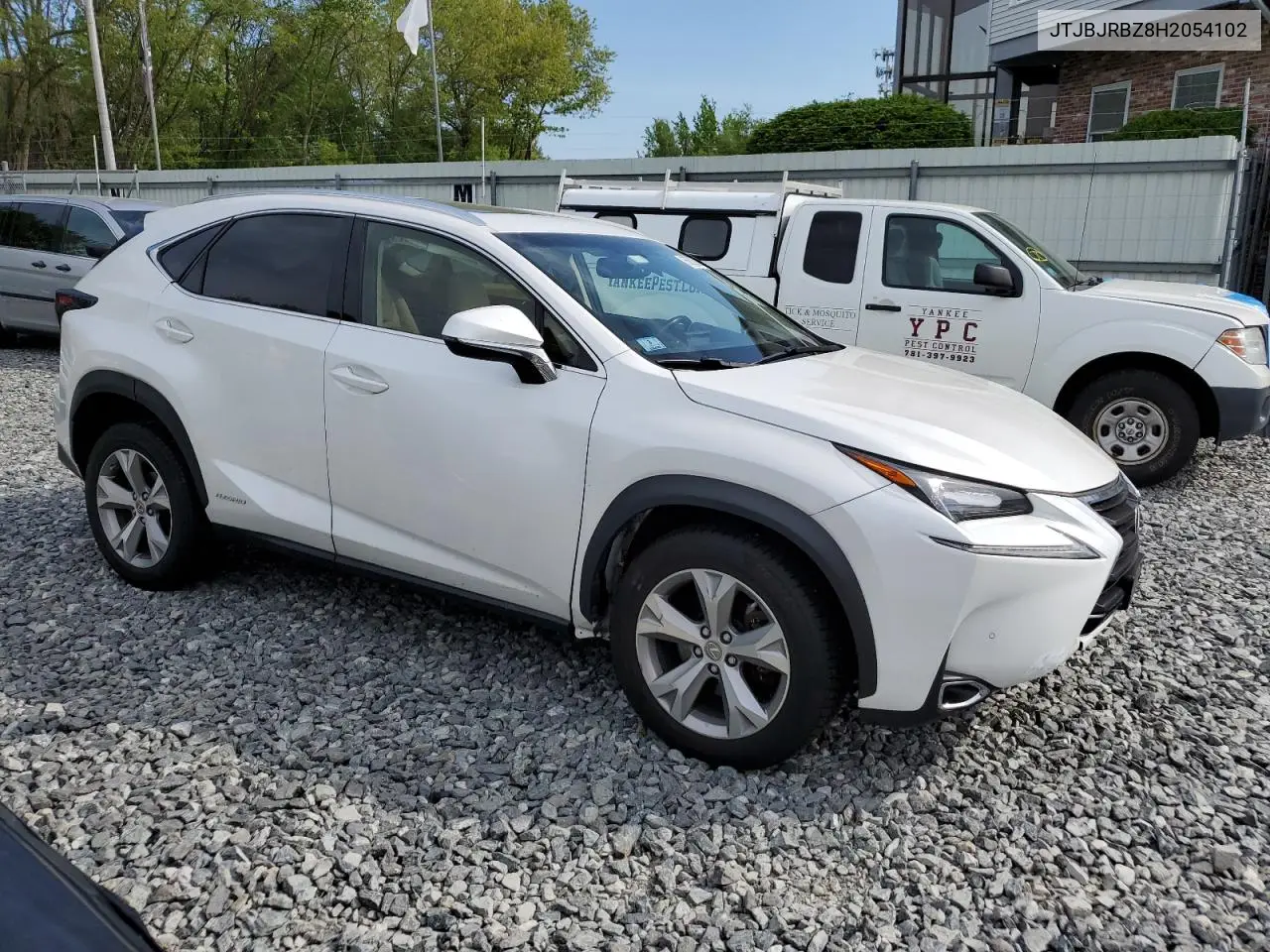 2017 Lexus Nx 300H VIN: JTJBJRBZ8H2054102 Lot: 56826085