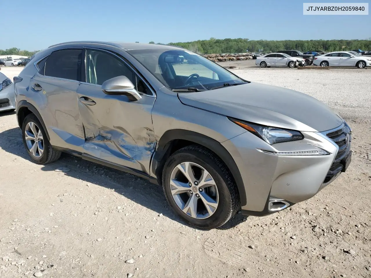 2017 Lexus Nx 200T Base VIN: JTJYARBZ0H2059840 Lot: 56885685