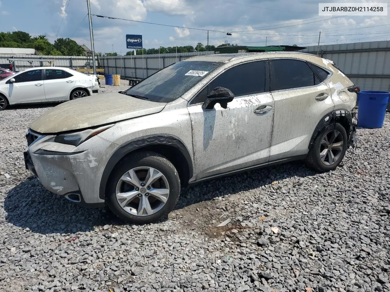 2017 Lexus Nx 200T Base VIN: JTJBARBZ0H2114258 Lot: 60639435