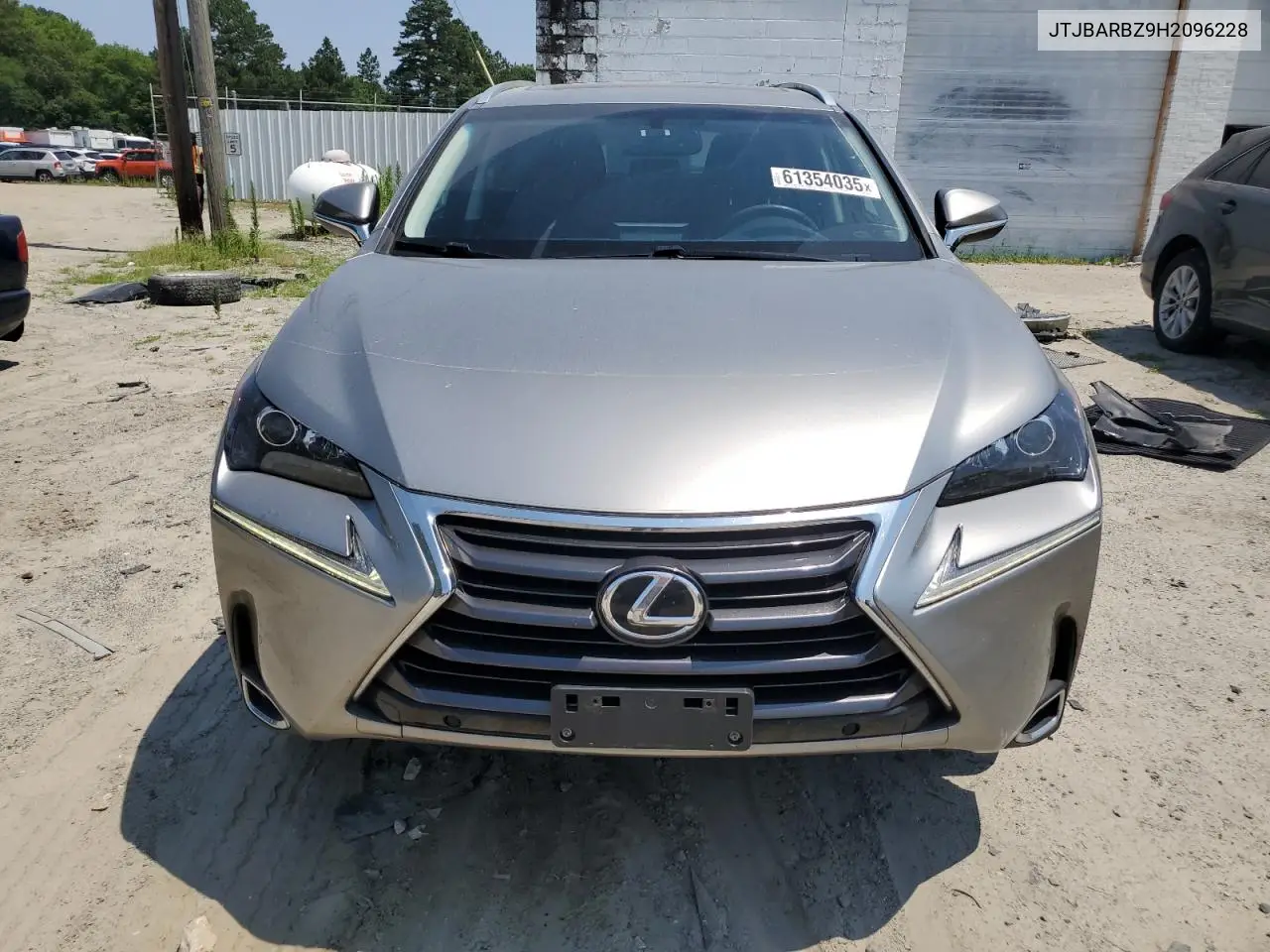 2017 Lexus Nx 200T Base VIN: JTJBARBZ9H2096228 Lot: 61354035