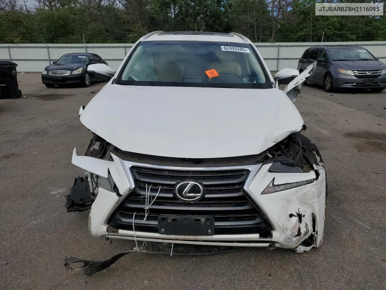 2017 Lexus Nx 200T Base VIN: JTJBARBZ8H2116095 Lot: 62493285