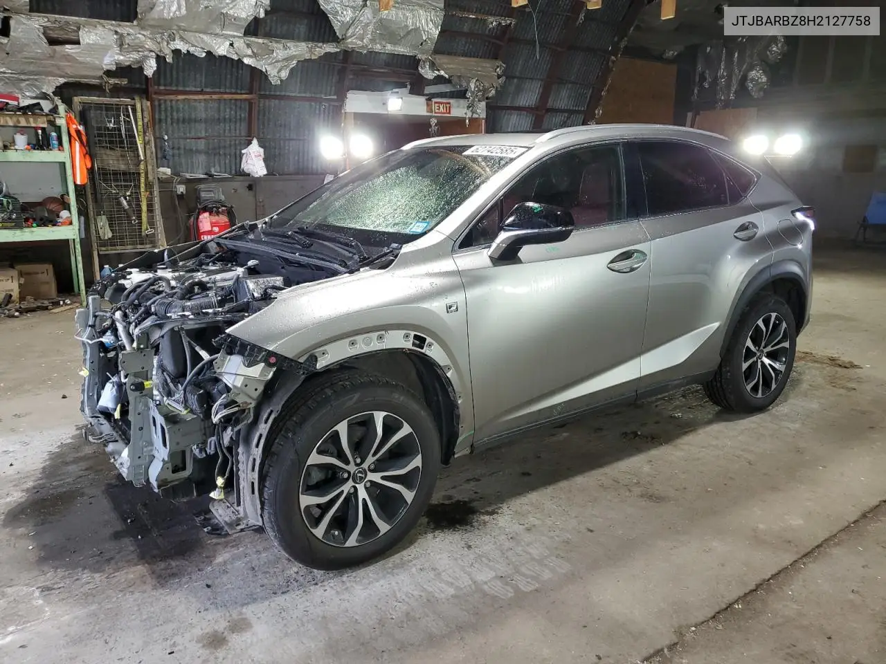2017 Lexus Nx 200T Base VIN: JTJBARBZ8H2127758 Lot: 62742585