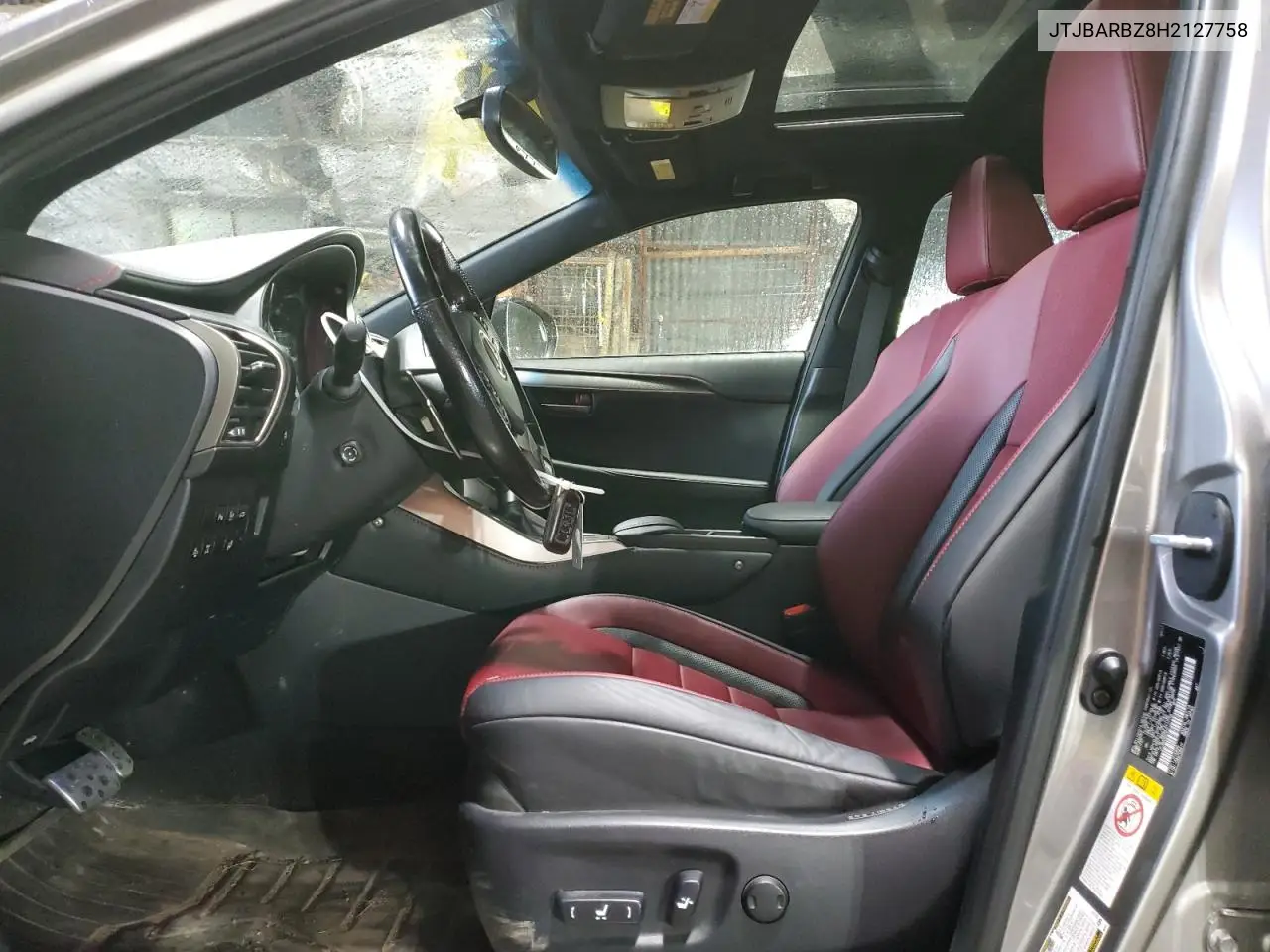 2017 Lexus Nx 200T Base VIN: JTJBARBZ8H2127758 Lot: 62742585