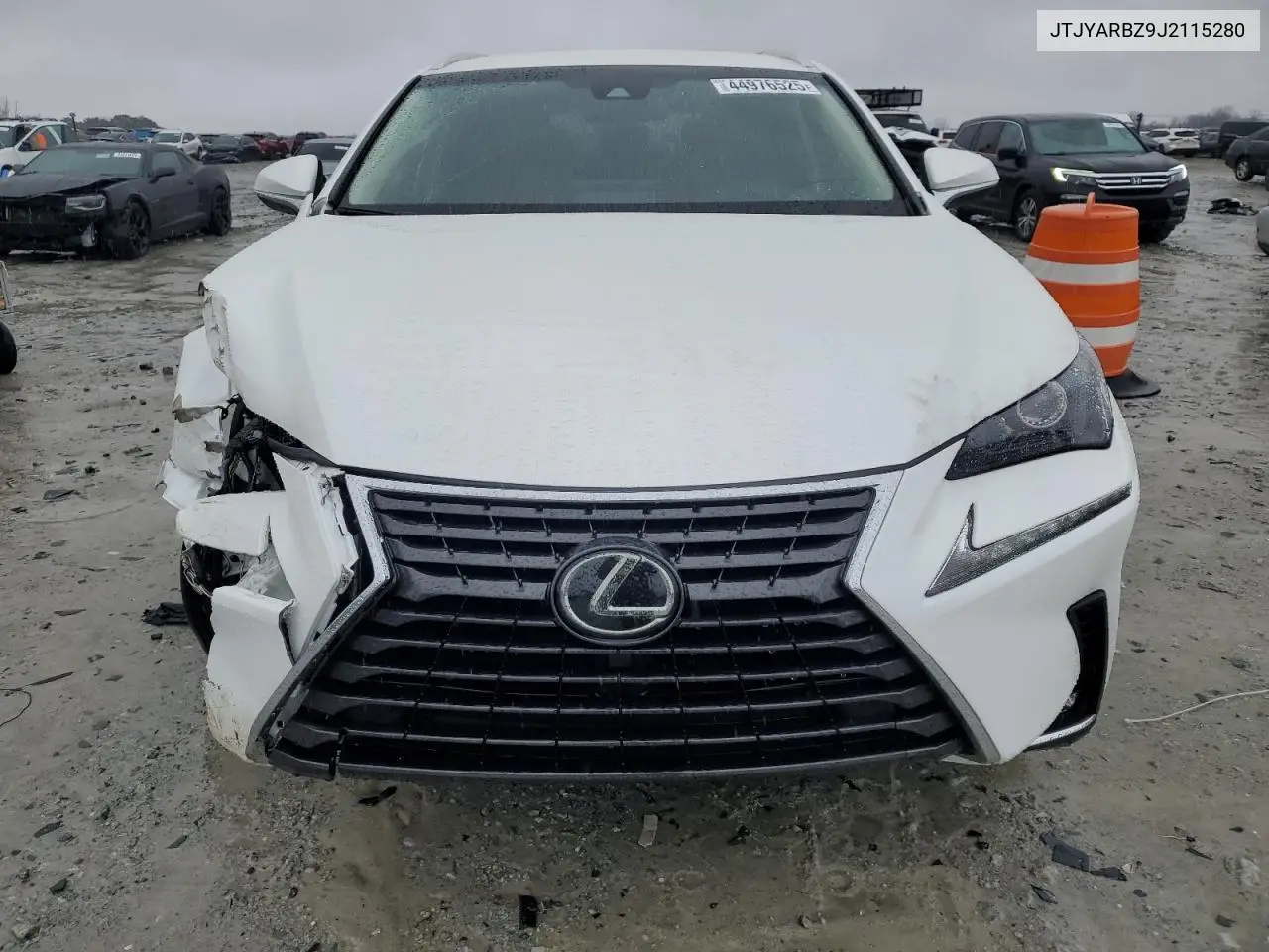 2018 Lexus Nx 300 Base VIN: JTJYARBZ9J2115280 Lot: 44976525