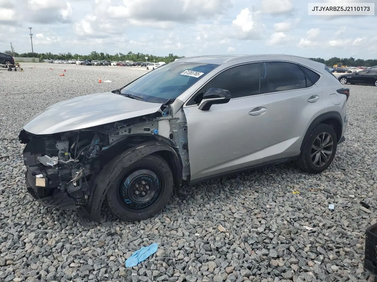 2018 Lexus Nx 300 Base VIN: JTJYARBZ5J2110173 Lot: 61355765