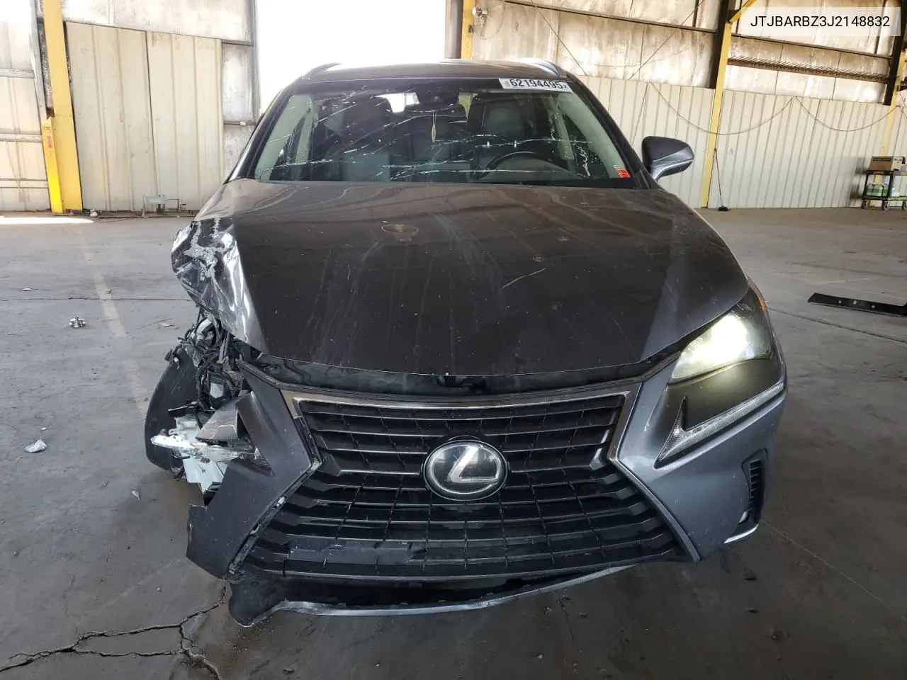 2018 Lexus Nx 300 Base VIN: JTJBARBZ3J2148832 Lot: 62194495