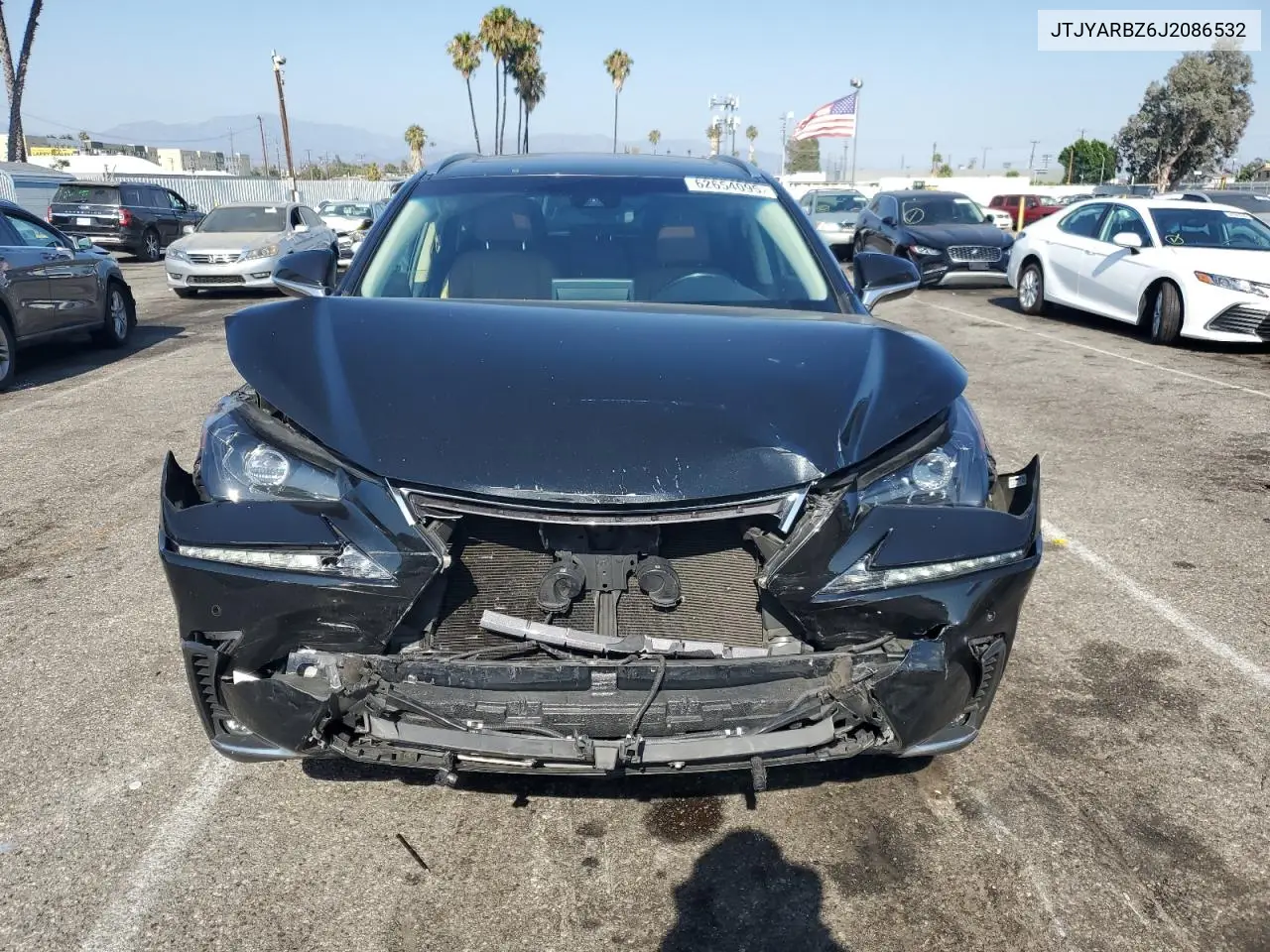2018 Lexus Nx 300 Base VIN: JTJYARBZ6J2086532 Lot: 62654095