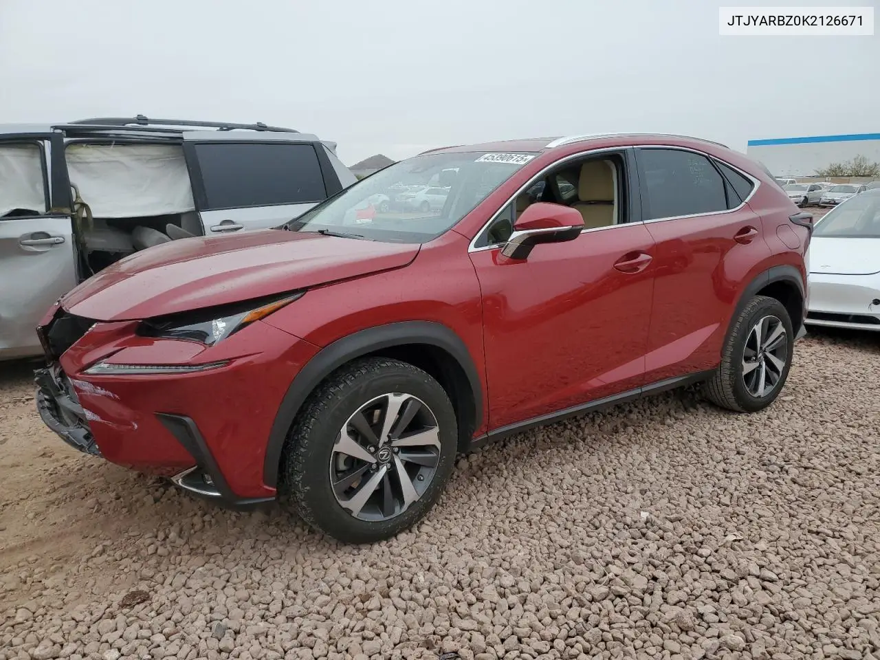 2019 Lexus Nx 300 Base VIN: JTJYARBZ0K2126671 Lot: 45390615