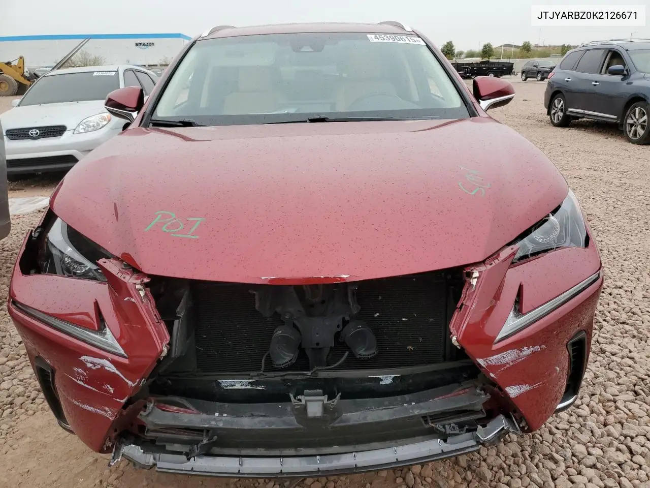2019 Lexus Nx 300 Base VIN: JTJYARBZ0K2126671 Lot: 45390615