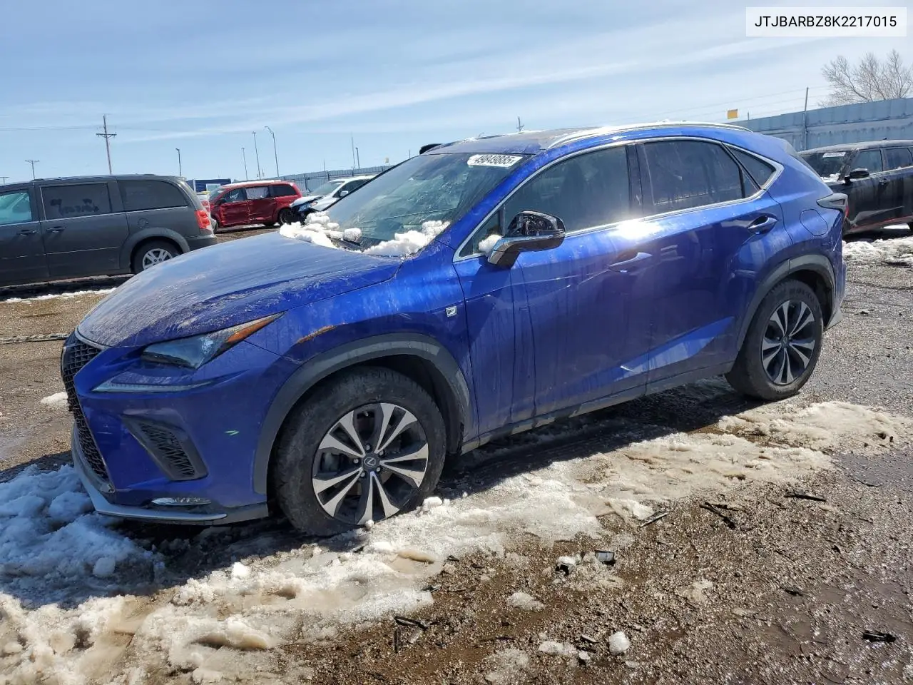 2019 Lexus Nx 300 Base VIN: JTJBARBZ8K2217015 Lot: 49849885