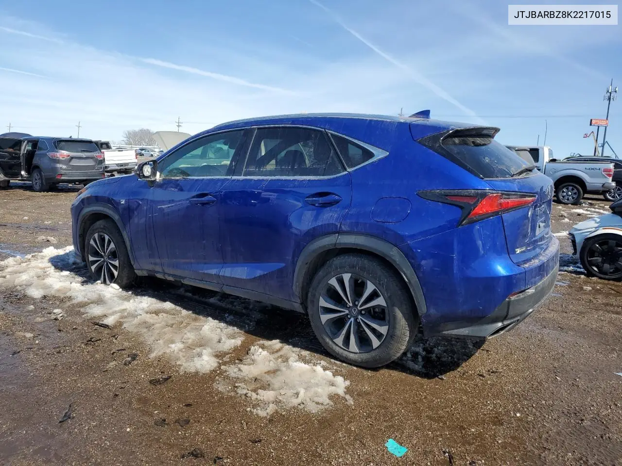 2019 Lexus Nx 300 Base VIN: JTJBARBZ8K2217015 Lot: 49849885
