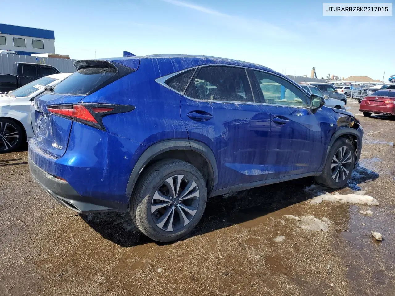 2019 Lexus Nx 300 Base VIN: JTJBARBZ8K2217015 Lot: 49849885