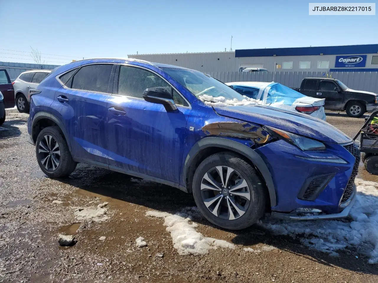 2019 Lexus Nx 300 Base VIN: JTJBARBZ8K2217015 Lot: 49849885