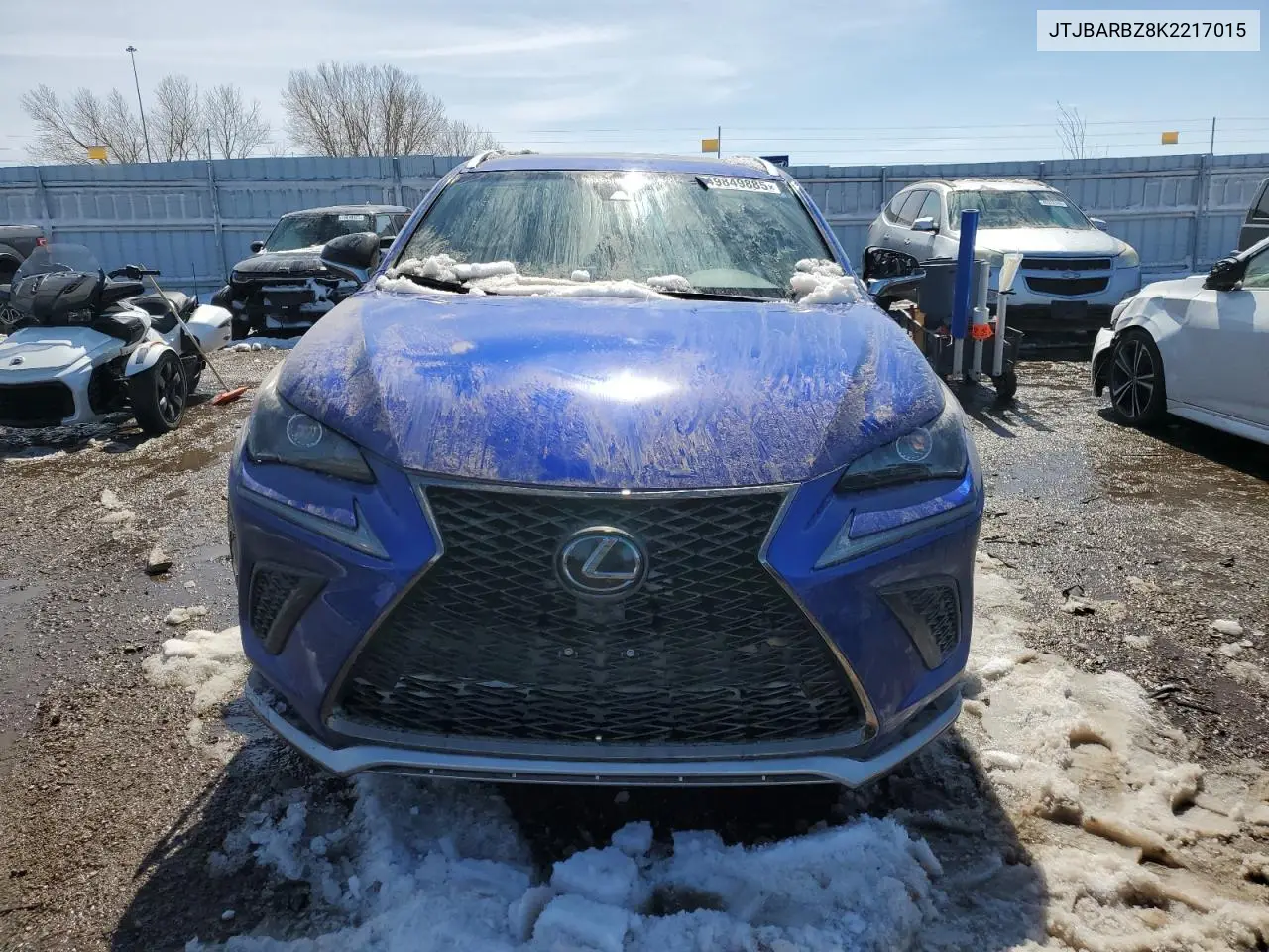 2019 Lexus Nx 300 Base VIN: JTJBARBZ8K2217015 Lot: 49849885